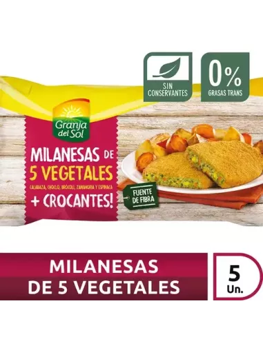 Milanesas 5 Vegetales X 320 Gr