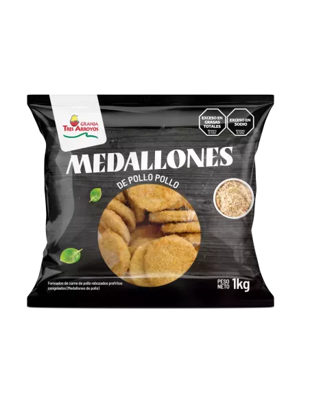 Medallón Pollo Rebozado X 1000 Gr
