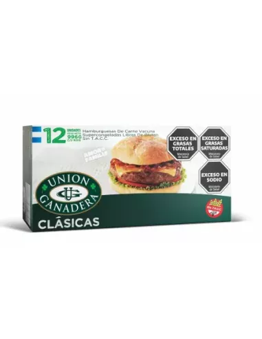 Hamburguesa Carne 12u X 83 Gr