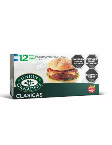 Hamburguesa Carne 12u X 83 Gr