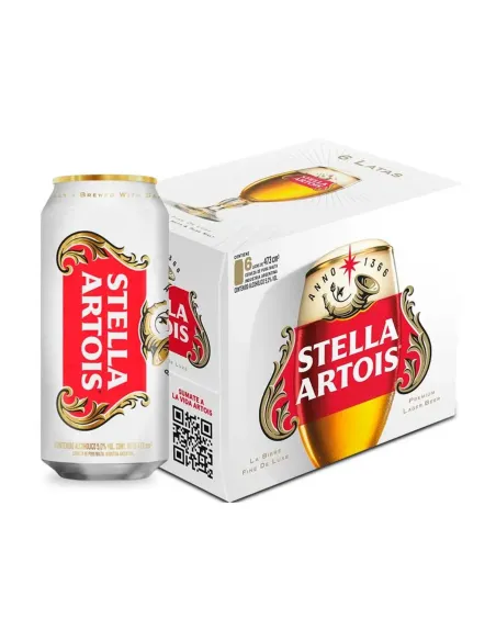 Stella Artois Rubia  X 473 Cc x 6