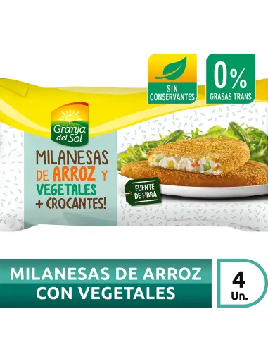 Milanesa De Arroz Y Vegetales X 330 Gr