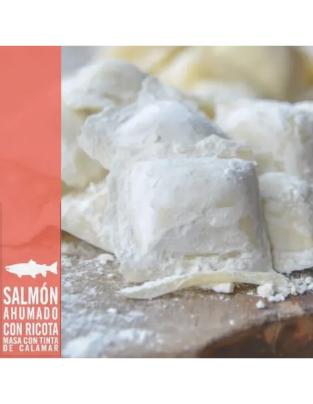 Ravioles Rellenos De Salmon X 96 U