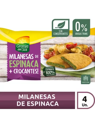 Milanesas De Espinaca X 320 Gr